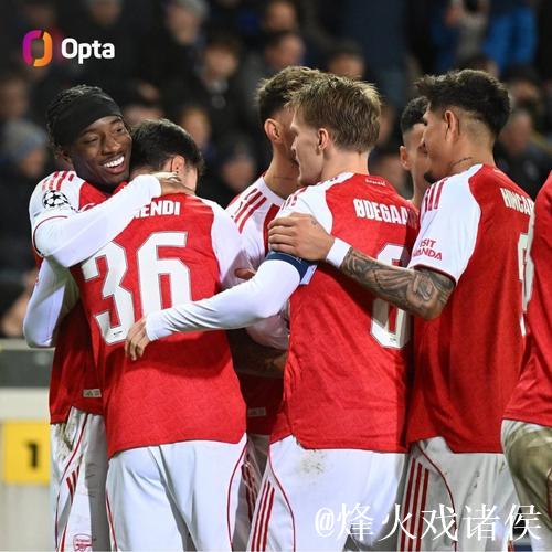 欧冠赛季开局6连胜，阿森纳成英格兰球队第三队